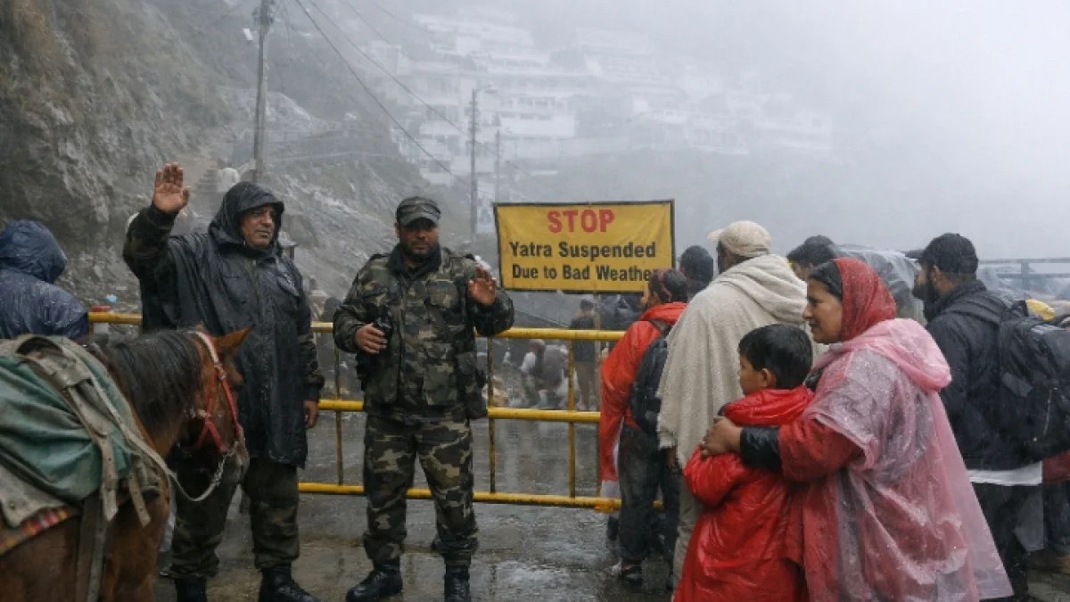 Vaishno Devi Pilgrimage Halted Due to Weather Conditions in Kashmir