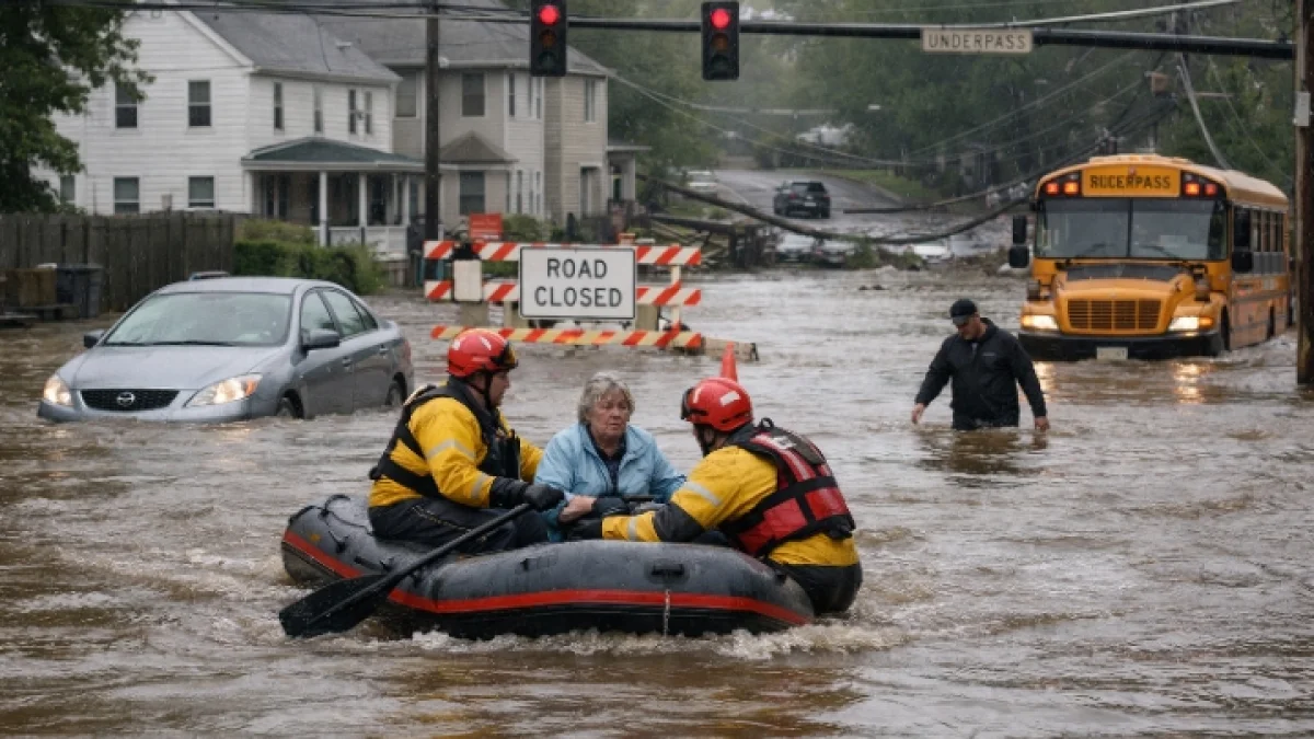 Heavy Rains Trigger Flooding and Disruptions Across Northeast US