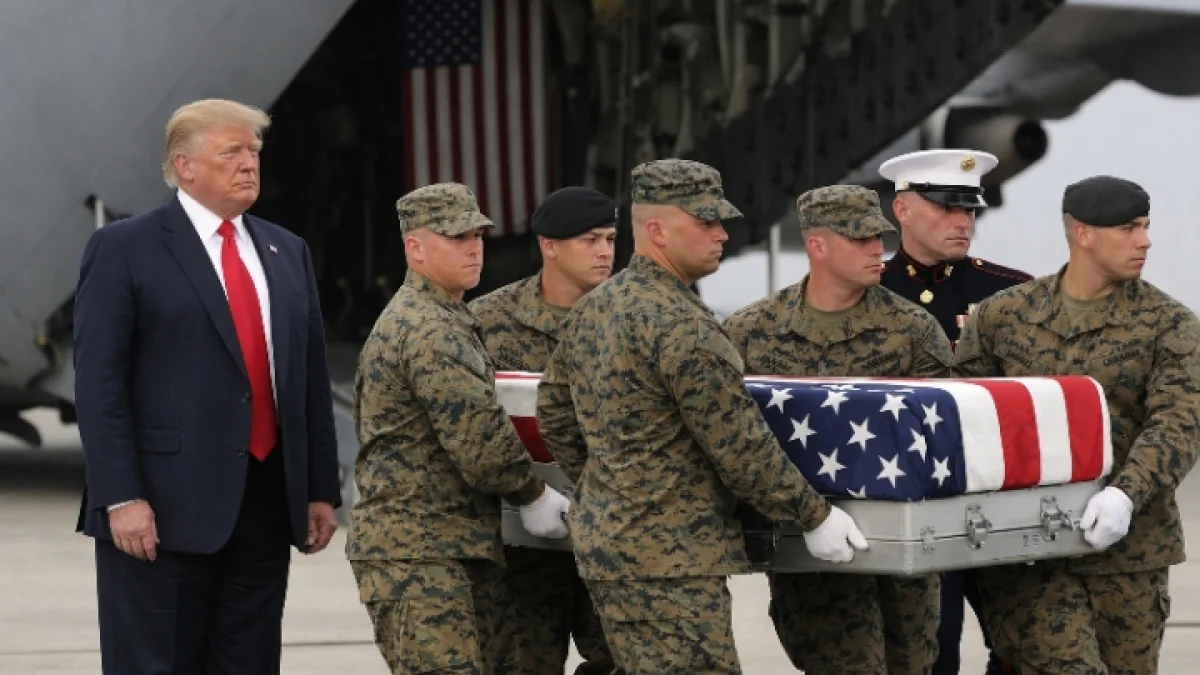 Trump Attends Dignified Transfer of US Service Members Killed in Middle East