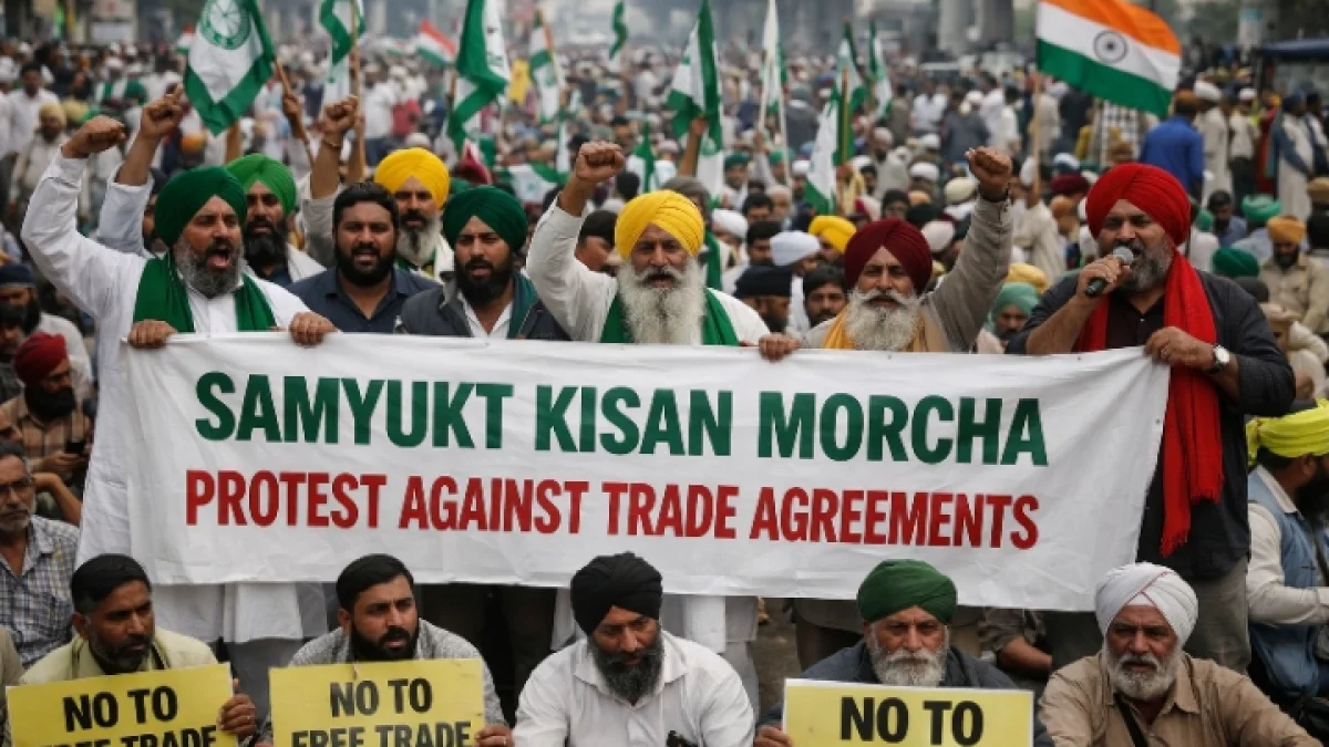 Samyukt Kisan Morcha Plans Nationwide Protests Against Trade Pacts