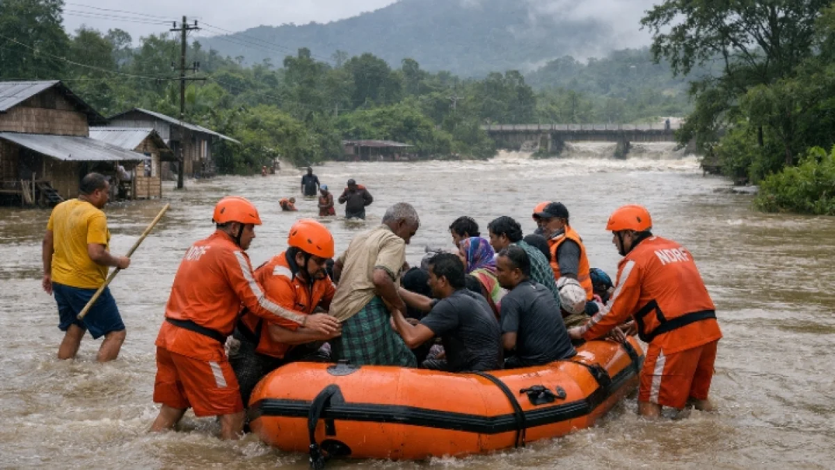 Fresh Floods Hit Arunachal Pradesh Assam With Red Alert in Himachal