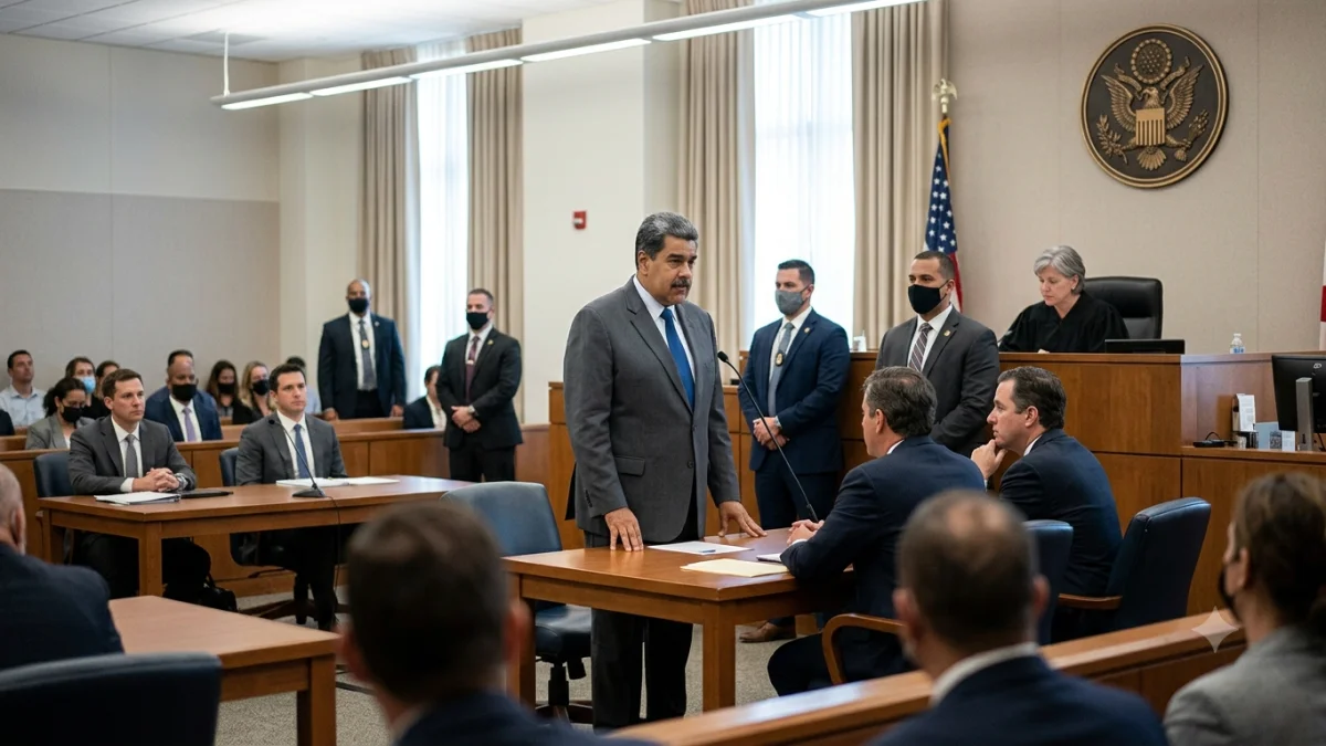 Venezuela Maduro Appears in US Court for Drug Trafficking Hearing