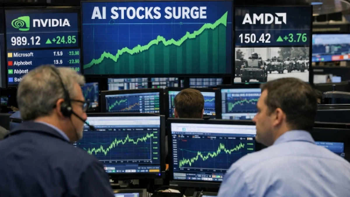 AI Stocks Lead Market Gains Despite Geopolitical Tensions