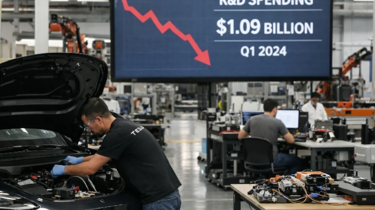 Tesla Earnings Fall as Research Spending Rises Sharply