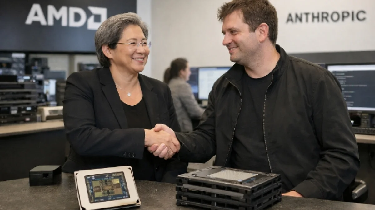 AMD Secures Five Billion Dollar AI Chip Deal with Anthropic