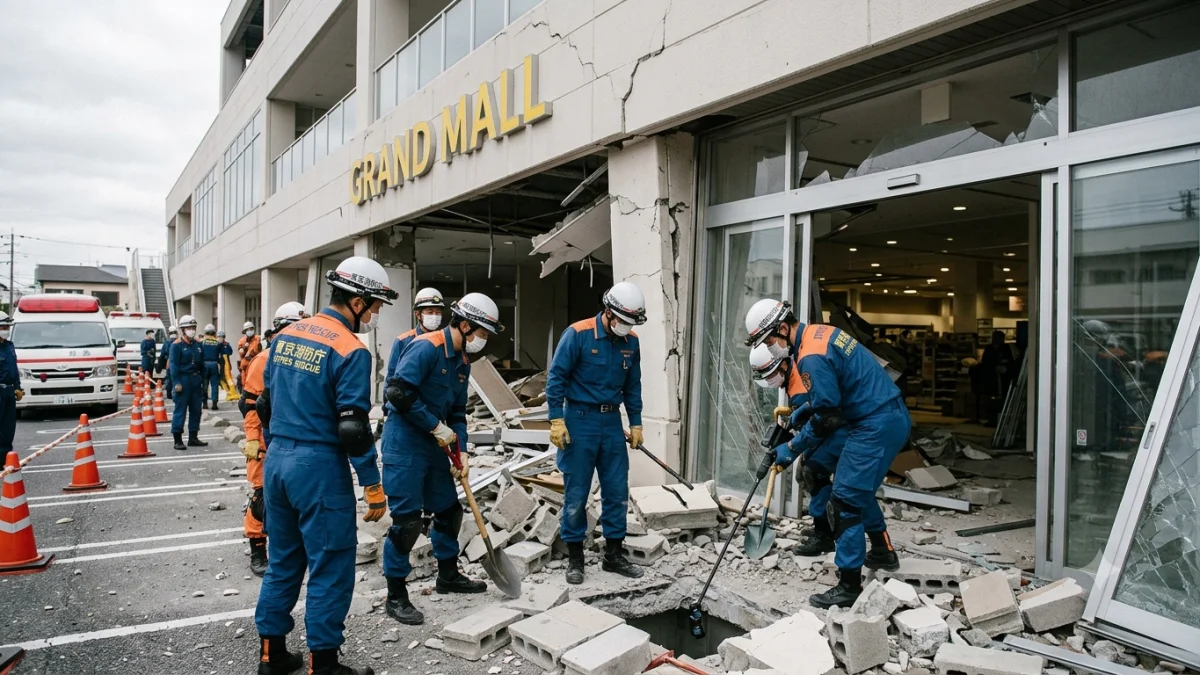 Japan Quake Death Toll Rises to 13 as Rescuers Search Mall