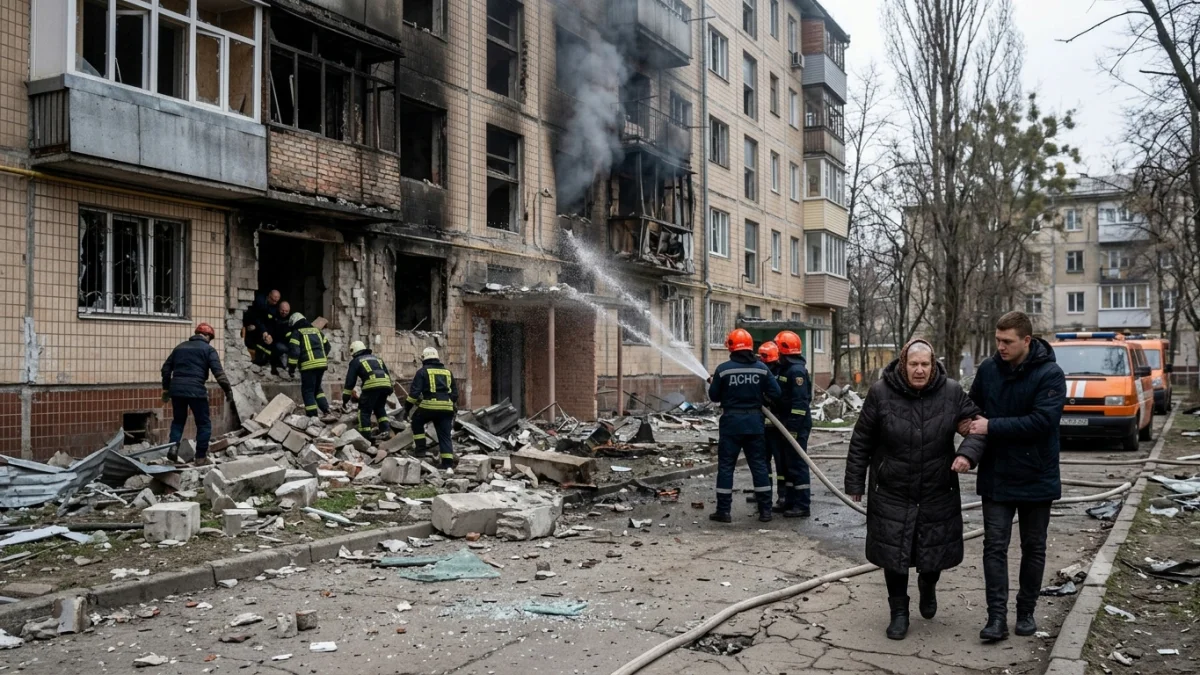 Russian Missile Strikes Kill Eight Across Ukraine