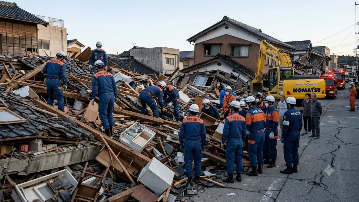 Japan Earthquake Death Toll Rises Amid Rescue Efforts