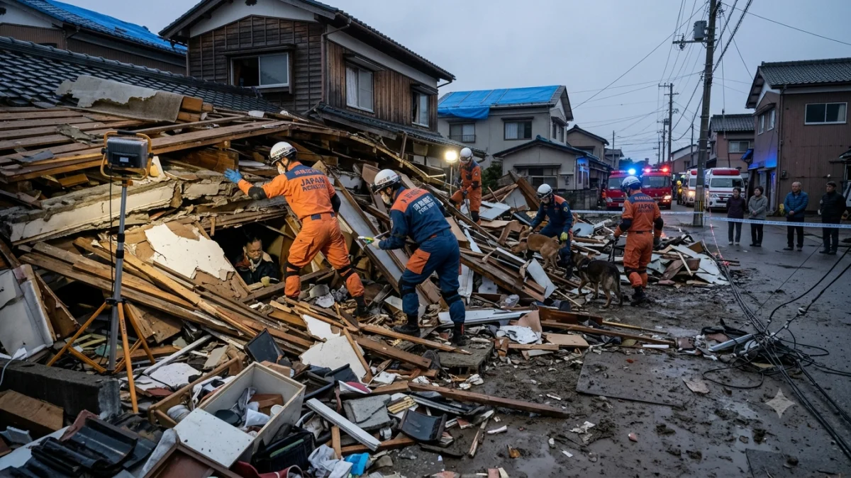 Japan Quake Death Toll Rises to 34 Amid Rescues