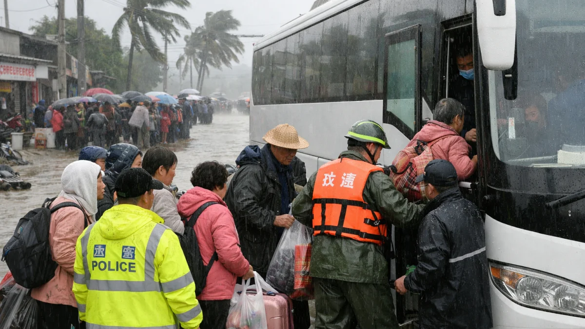 Typhoon Bavi Prompts Mass Evacuations in China
