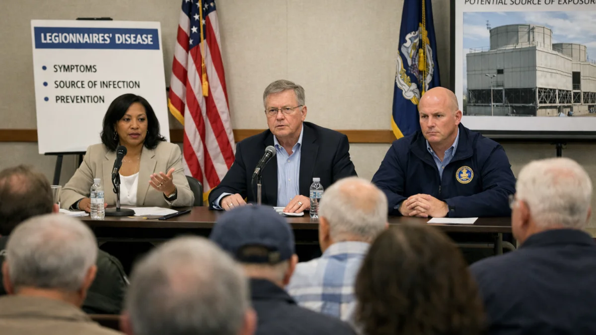 City Officials Address Legionnaires Outbreak at Town Hall