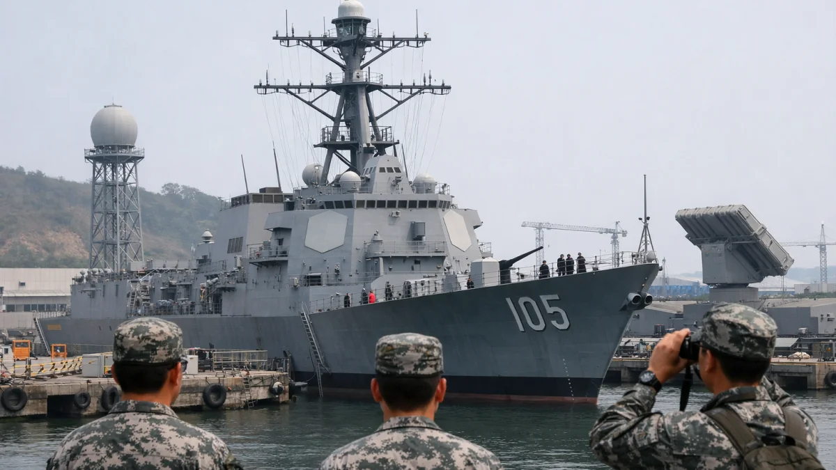 China Constructs Full-Scale US Warship Replica for Training