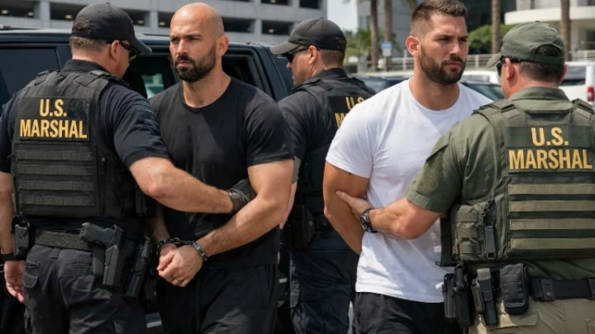 Andrew and Tristan Tate Arrested by Federal Marshals in Miami on New Charges