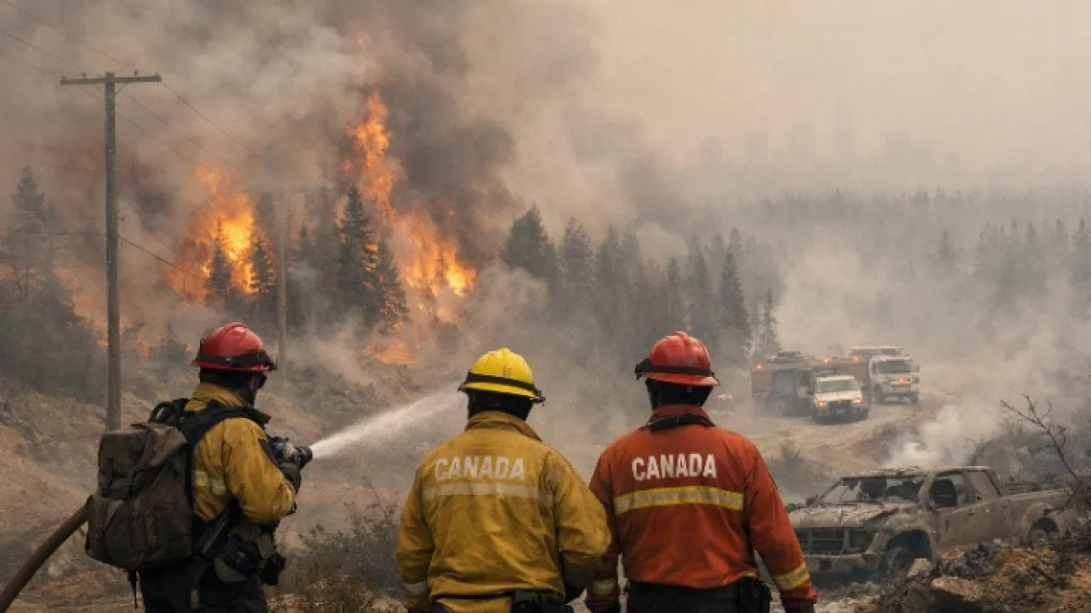Canada Battles Nearly One Thousand Active Wildfires Spreading Toxic Smoke