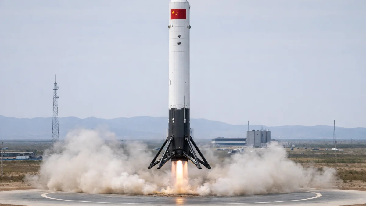 China Lands Reusable Rocket for First Time, Matching US Achievements