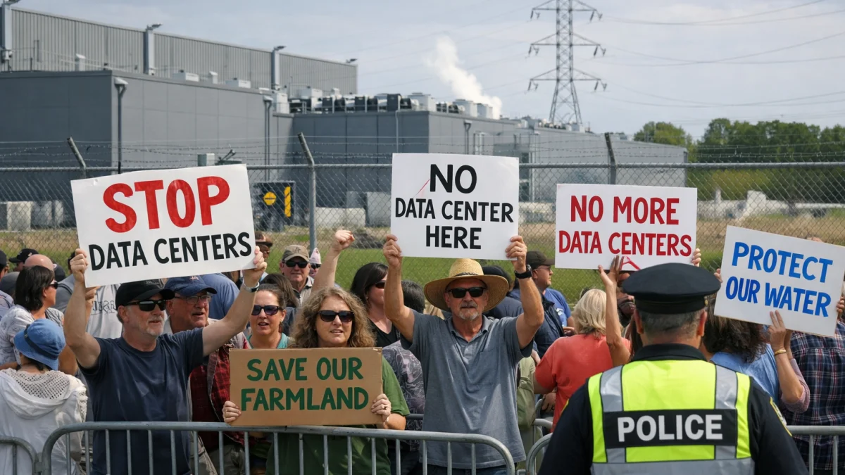 Public Backlash Grows Against New Data Center Developments