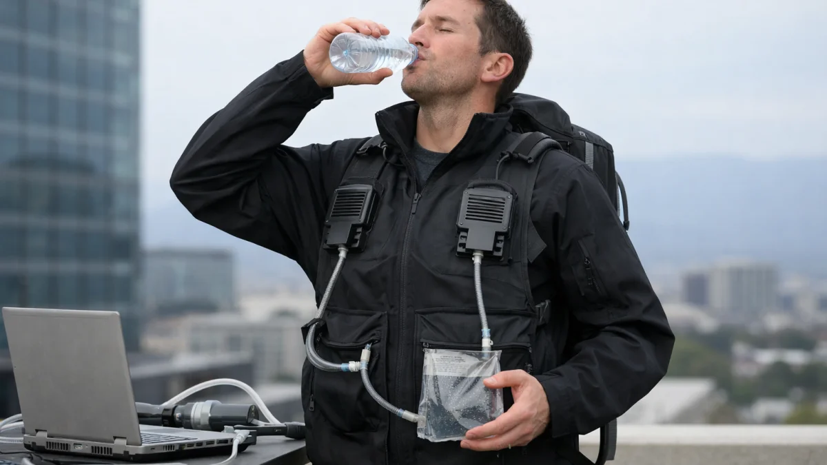 Prototype Jacket Extracts Drinking Water from Air