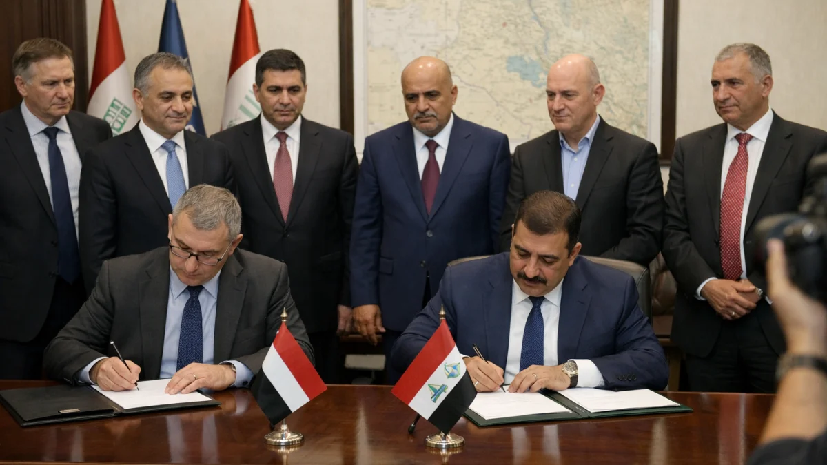 Iraq Signs Oil Deals with Western Firms Including Syria Pipeline Revival