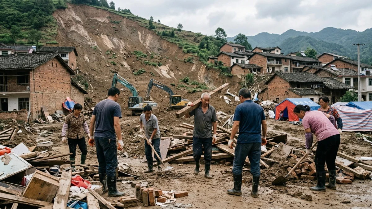 Chinese Residents Rebuild Lives After Deadly Landslide Buries Neighborhood