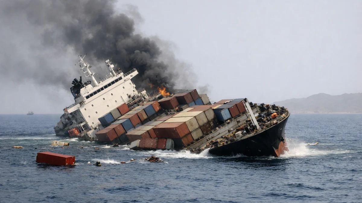 Houthis Sink Cargo Ship in Red Sea Escalating Maritime Risks