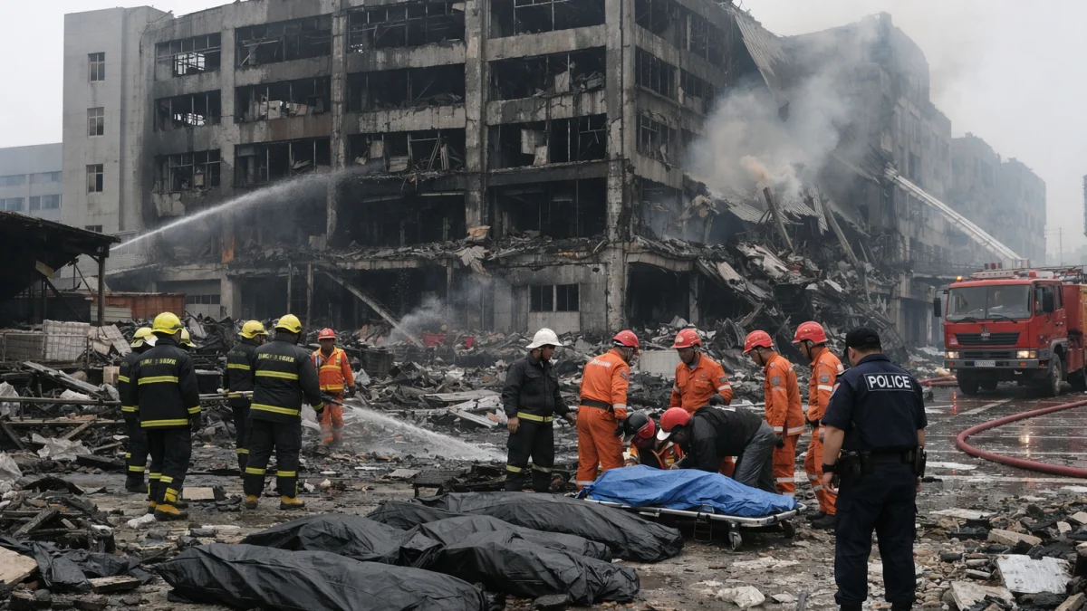 China Factory Fire Kills Dozens in Major Manufacturing Hub