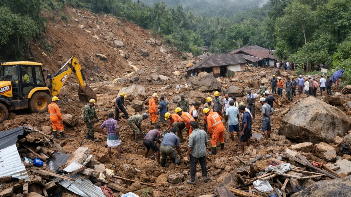India Landslide Leaves Multiple People Missing in Southern Region