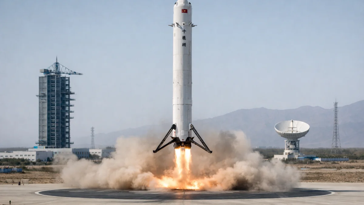 China Successfully Lands Reusable Rocket for First Time
