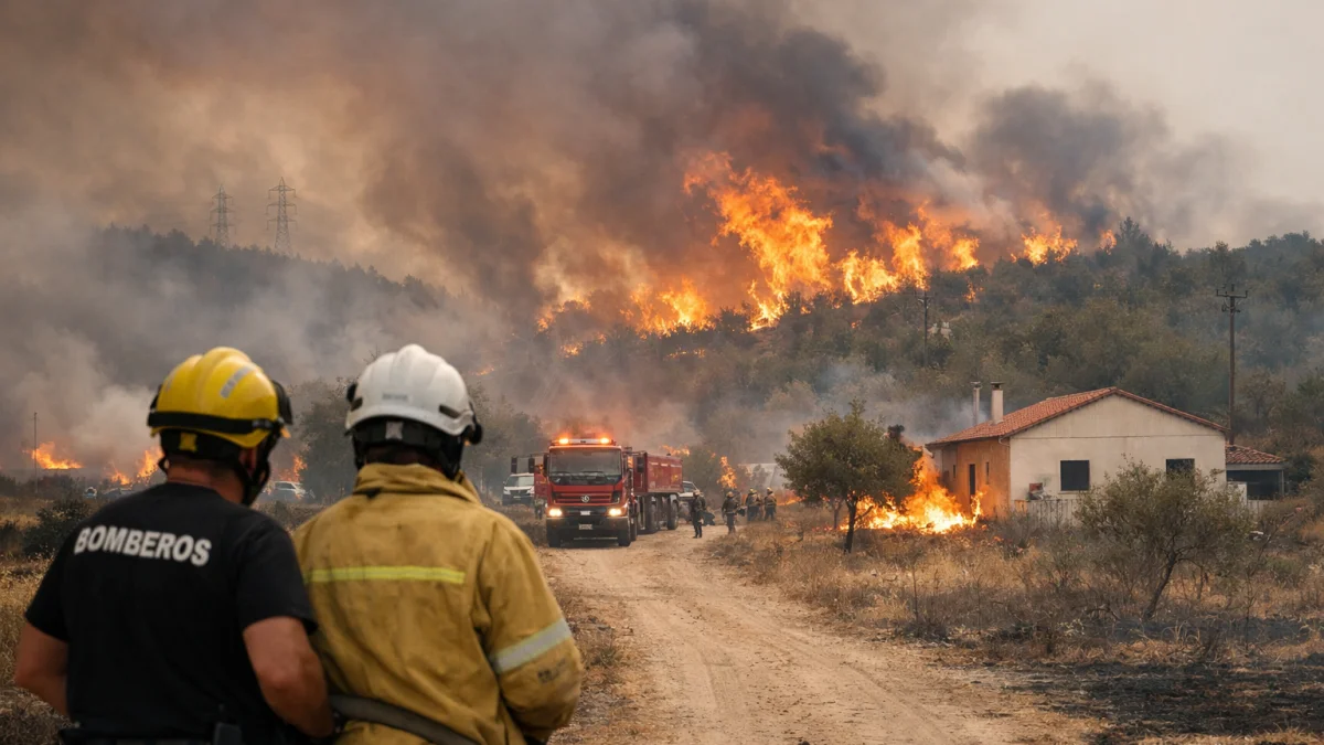 Wildfires Burn Large Area in Europe Amid Ongoing Heat Wave Conditions