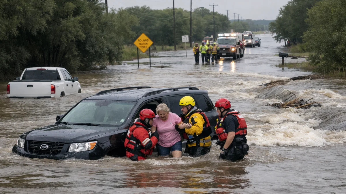 Heavy Rains Cause Flooding and Deaths in Central Texas Region