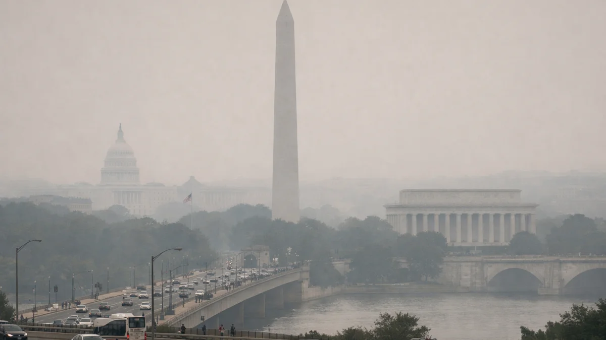 Wildfire Smoke Lingers Over US Mid Atlantic Regions