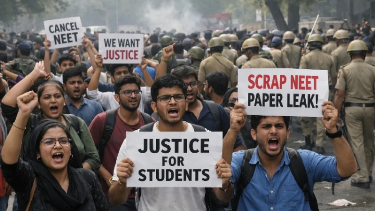 Protests Erupt in India Over NEET Exam Paper Leak Scandal