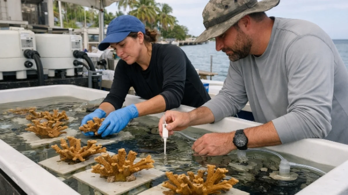 Florida Researchers Protect Endangered Elkhorn Coral from Heat