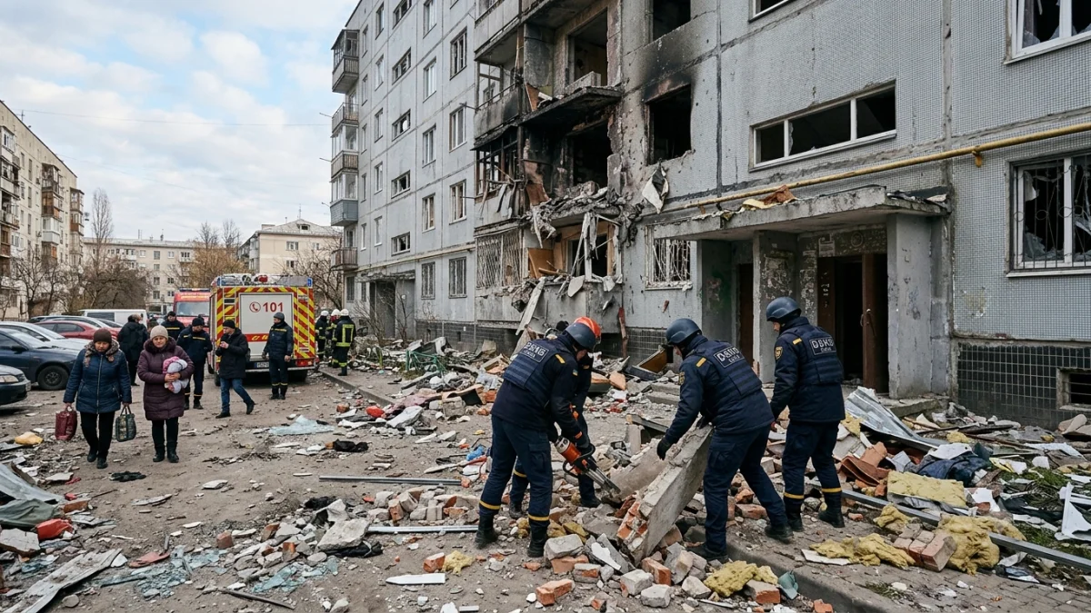 Russian Missile Strikes Kill Seventeen in Kyiv Region