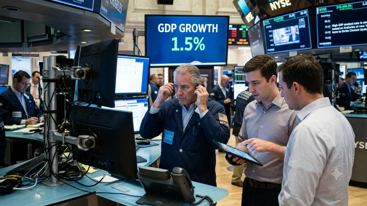 US Second Quarter GDP Growth Slows to One Point Five Percent