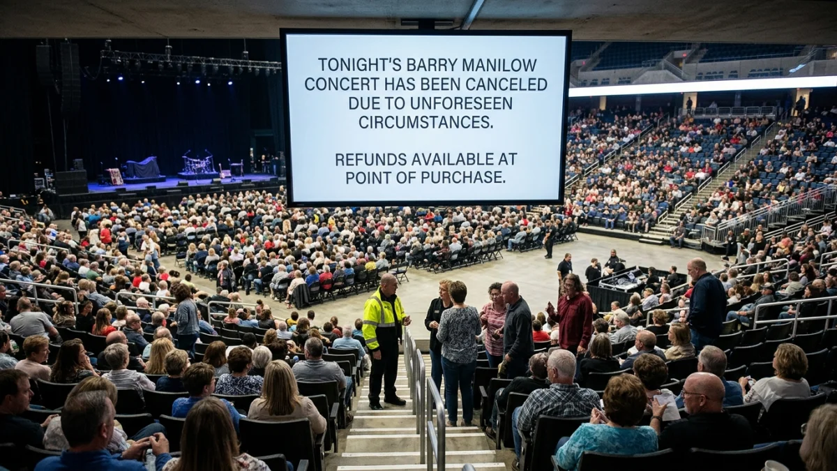 Barry Manilow Cancels Kentucky Concert Minutes Before Showtime