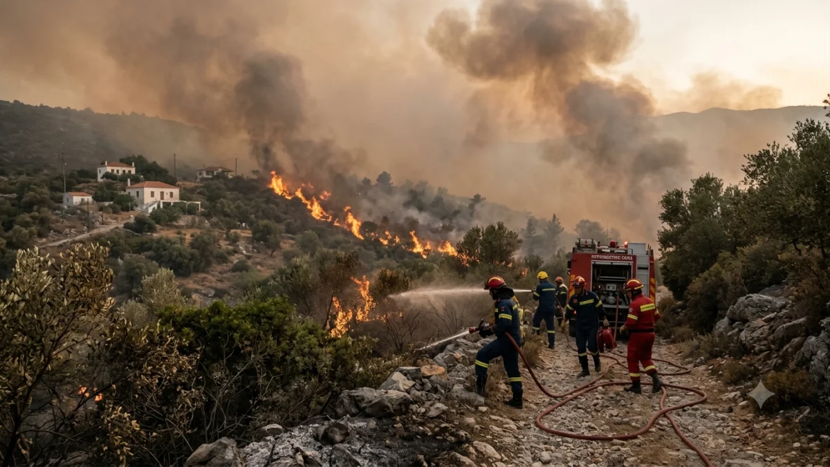 Wildfires in Greece Rank Among Worst in Past Decade