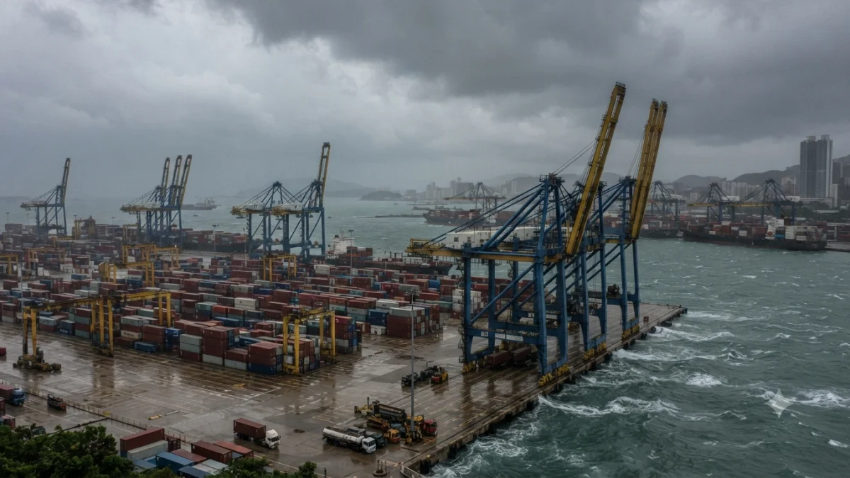 China Shuts Ports Ahead of Typhoon Dolphin Landfall