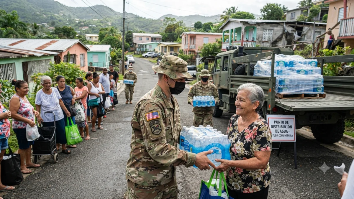 National Guard Assists Water Distribution in Puerto Rico
