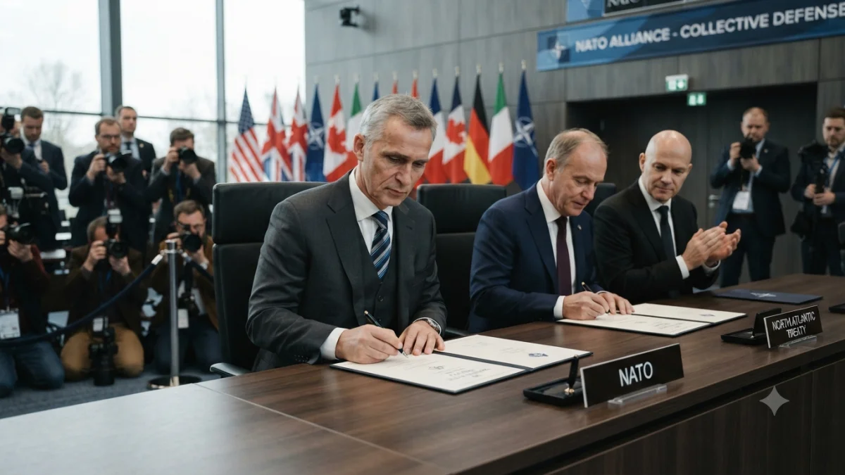 Defense Pact Treats Attack on One as Attack on All