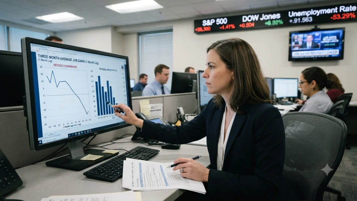 Three Month Average Job Gains Plunge After Revisions