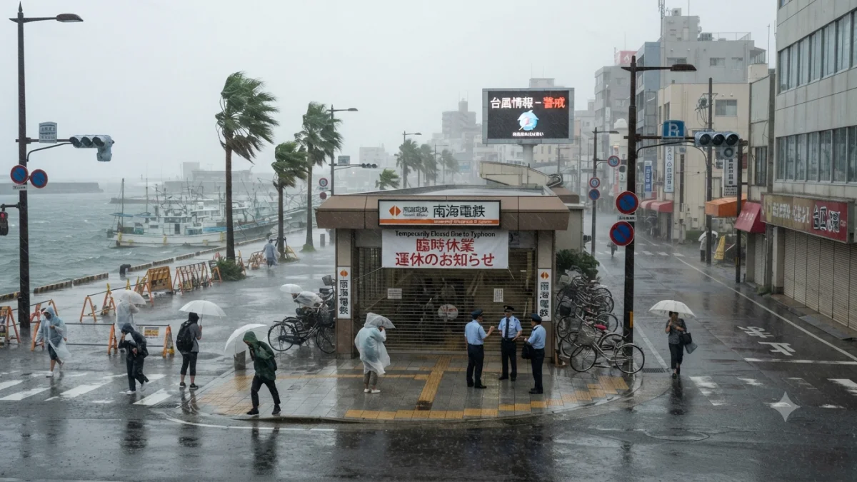 Typhoon Dolphin Forces Closures Across Japan and Eastern China