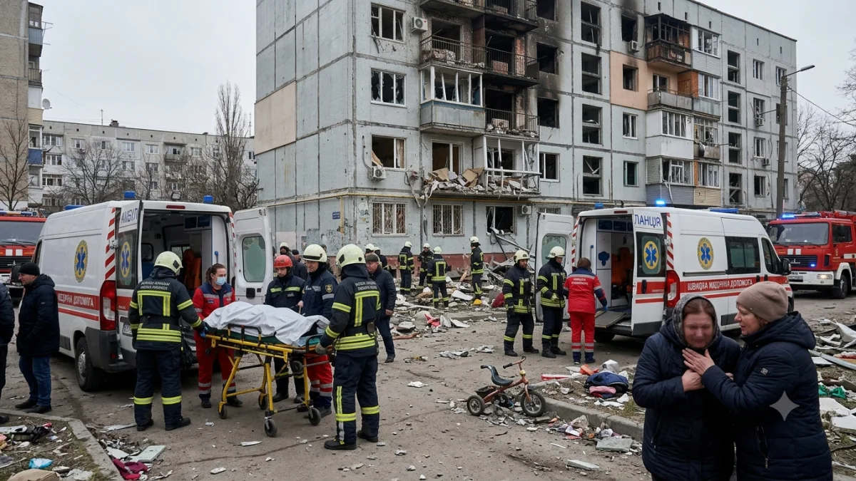 Russian Strikes Kill Three Near Kyiv Including Child