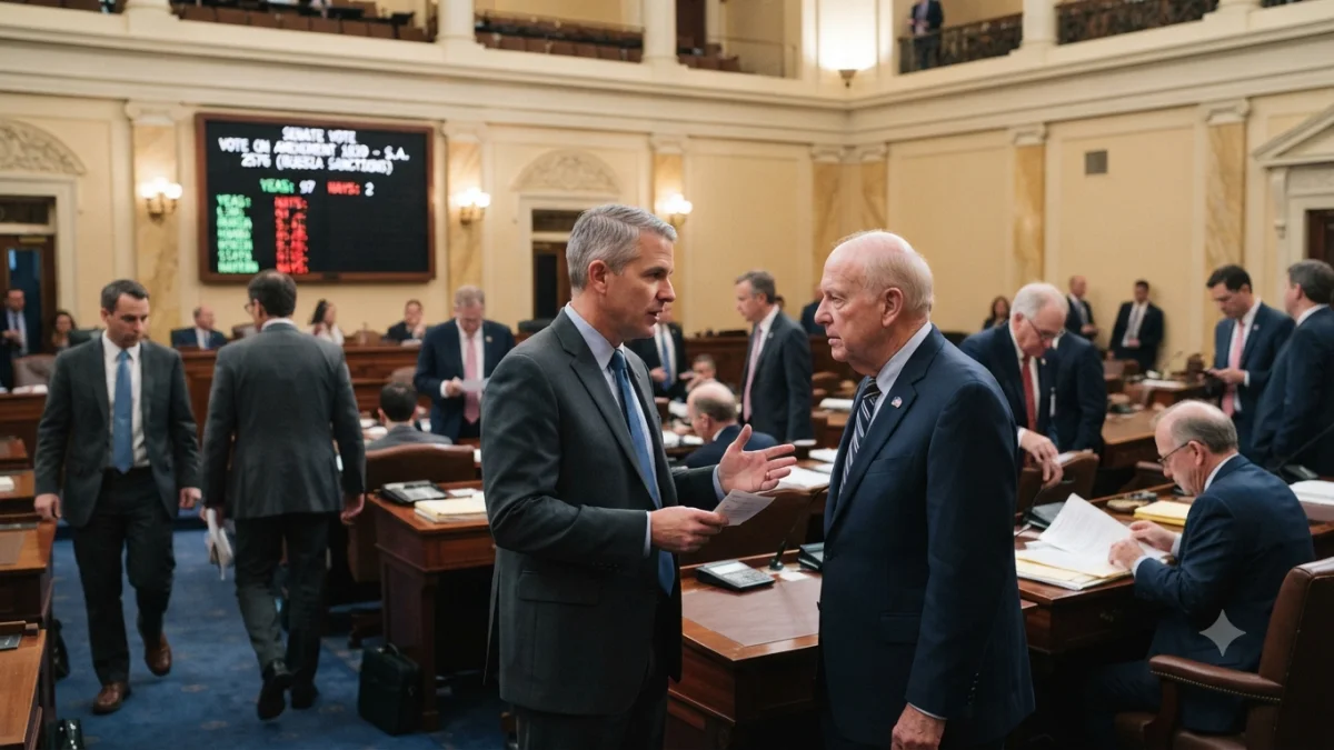 Senate Approves Sweeping Russia Sanctions Bill