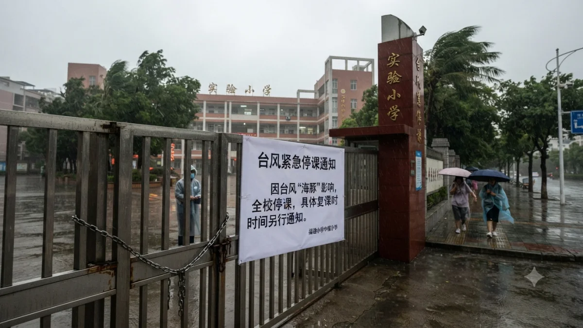 Typhoon Dolphin Forces School Closures in Eastern China