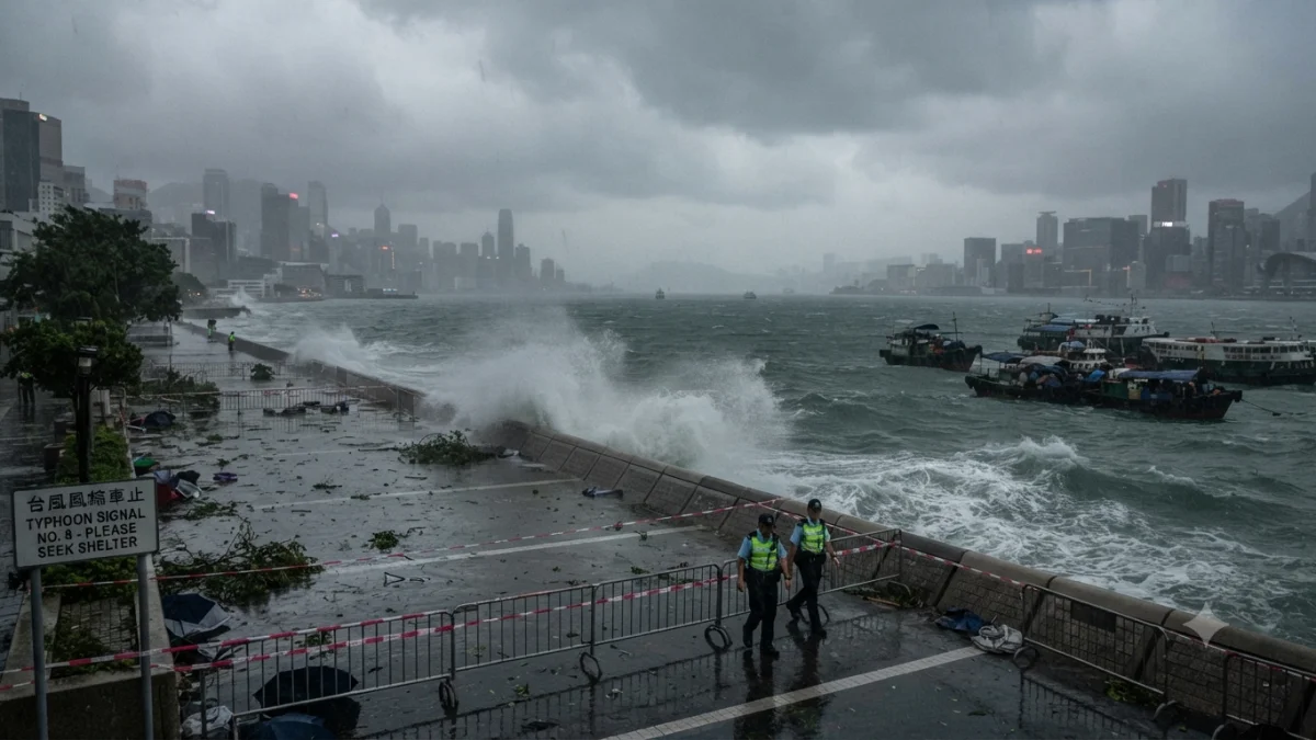 Typhoon Dolphin Forces Mass Disruptions Across East Asian Coastlines