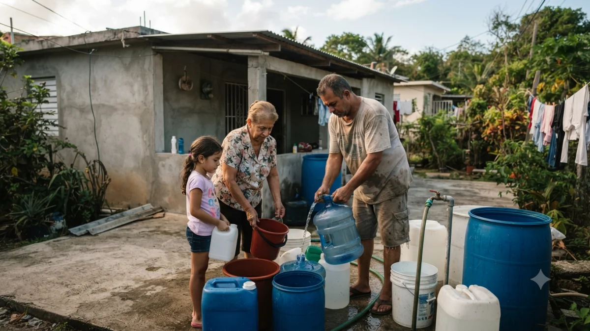 Puerto Rican Families Navigate Rotating Water Cuts Amid Historic Drought