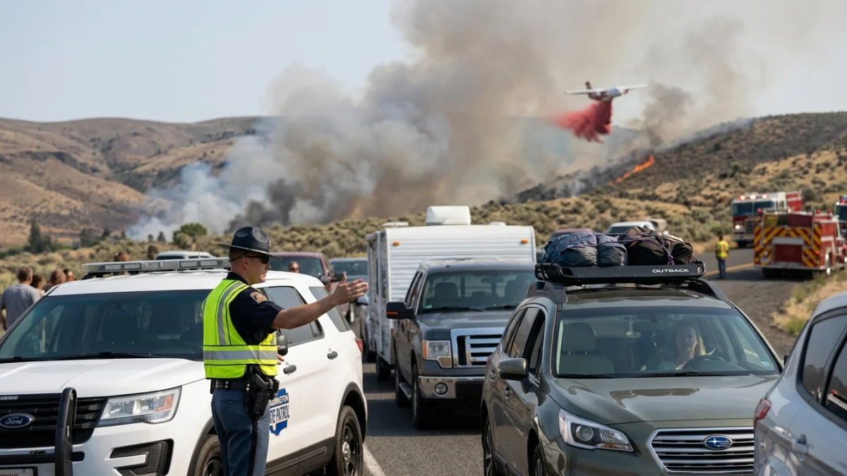 Washington State Wildfires Prompt Evacuations and Emergency Response