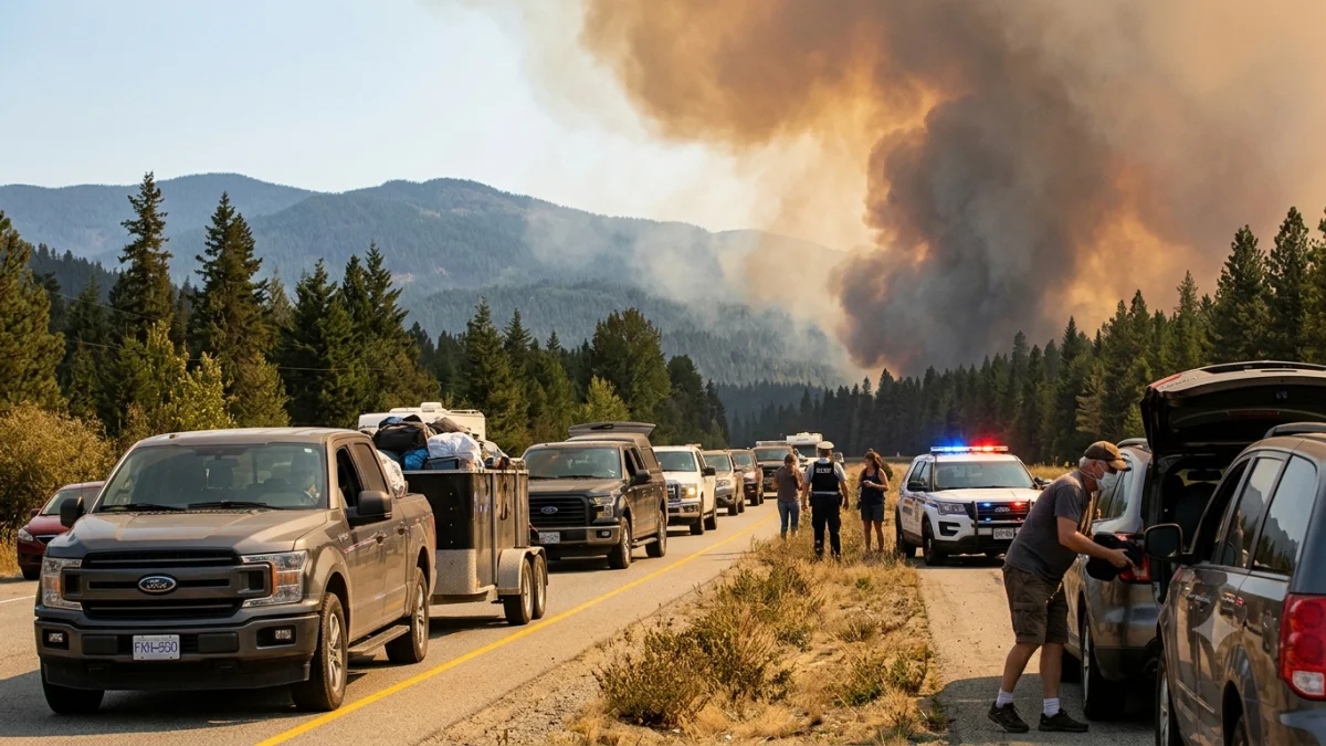 Canadian Wildfire Forces Evacuation of Thousands in British Columbia