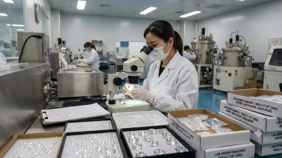 AI Demand Drives Surge in Lab-Made Diamond Exports From China