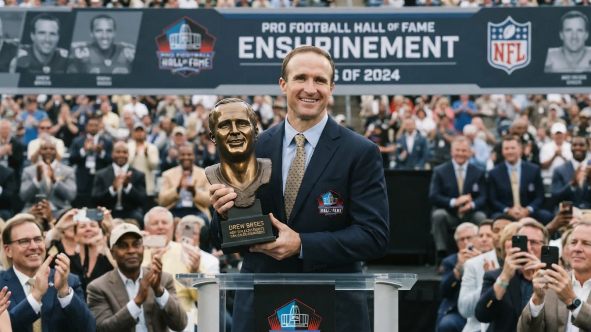 Pro Football Hall of Fame Inducts New Class Including Drew Brees